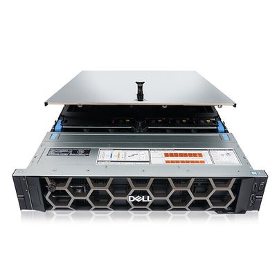 Dell server host R750XA, rak dipasang 2U, video streaming penyimpanan, super terintegrasi database sasis